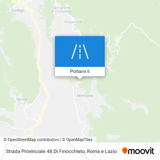 Mappa Strada Provinciale 48 Di Finocchieto