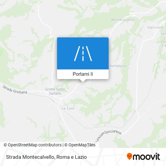 Mappa Strada Montecalvello