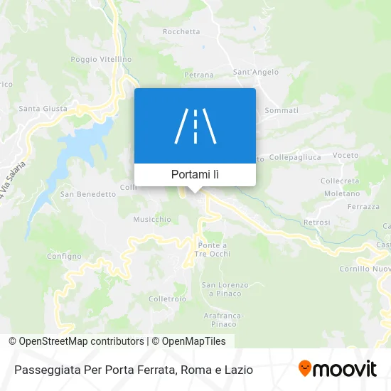 Mappa Passeggiata Per Porta Ferrata