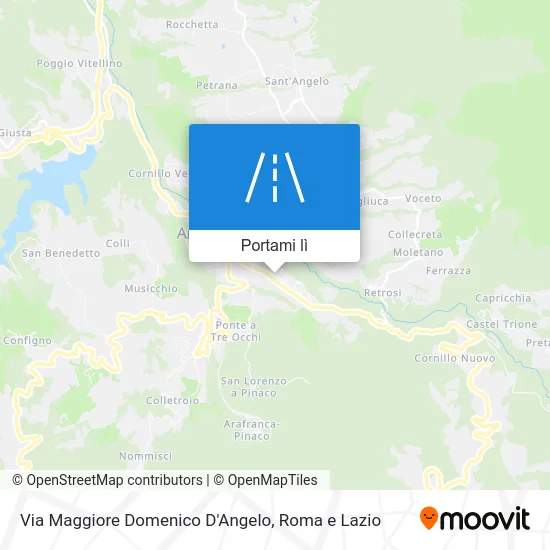 Mappa Via Maggiore Domenico D'Angelo