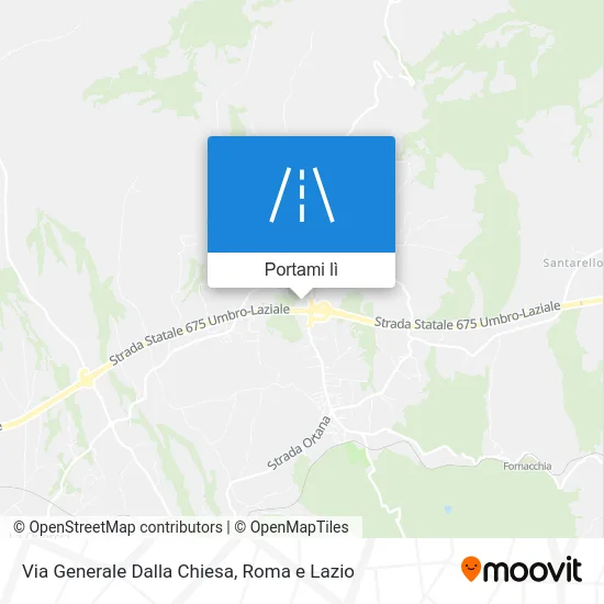 Mappa Via Generale Dalla Chiesa