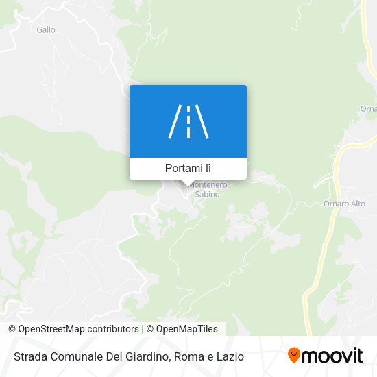 Mappa Strada Comunale Del Giardino