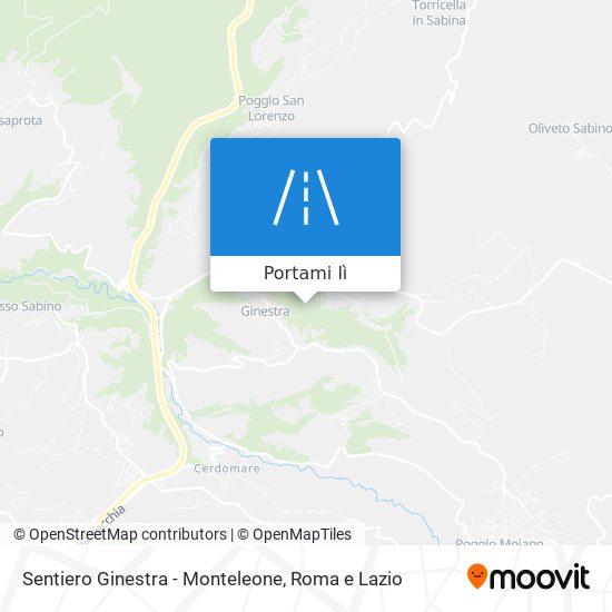 Mappa Sentiero Ginestra - Monteleone