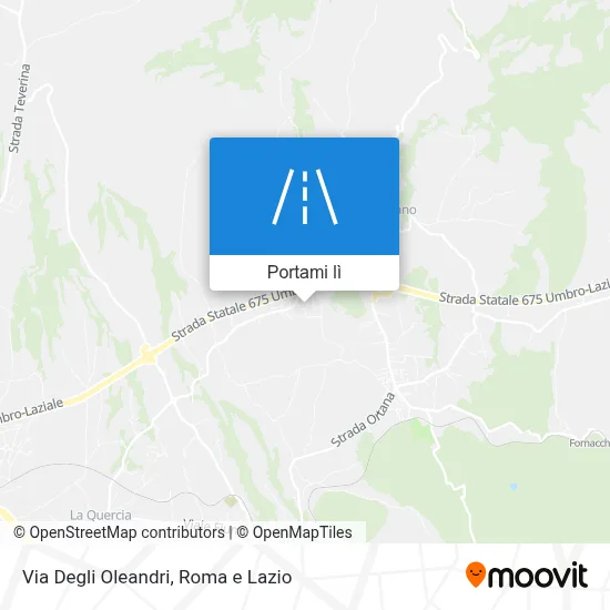 Mappa Via Degli Oleandri