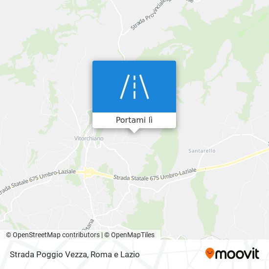 Mappa Strada Poggio Vezza