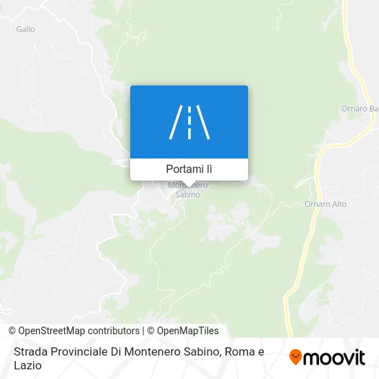 Mappa Strada Provinciale Di Montenero Sabino