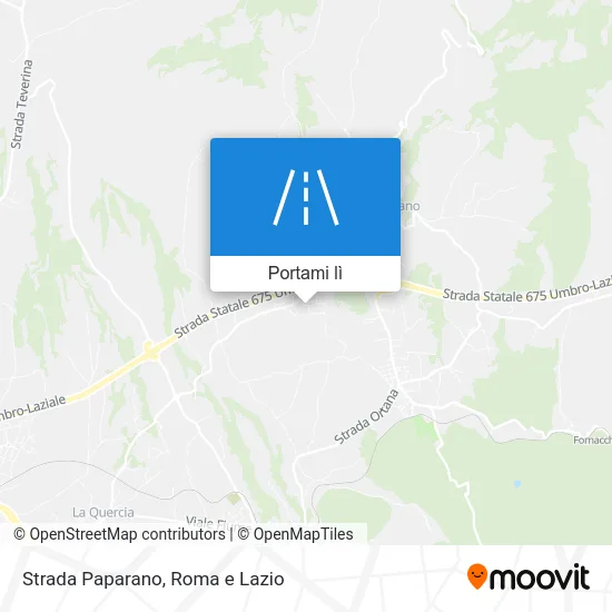 Mappa Strada Paparano