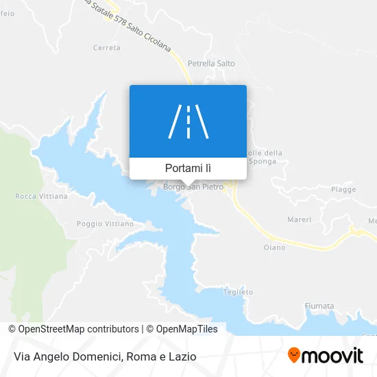 Mappa Via Angelo Domenici