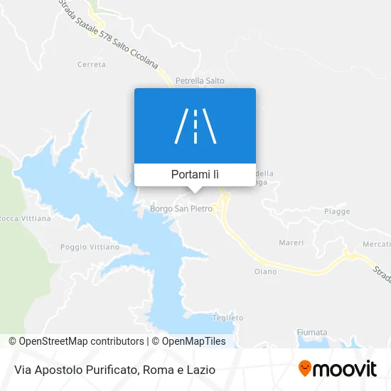 Mappa Via Apostolo Purificato