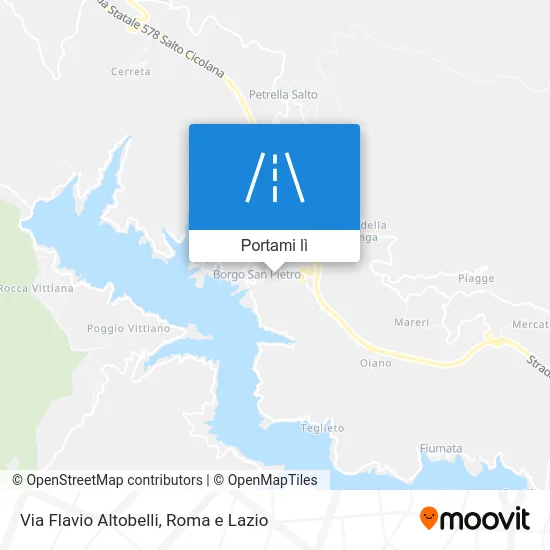 Mappa Via Flavio Altobelli