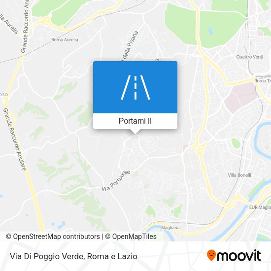 Mappa Via Di Poggio Verde