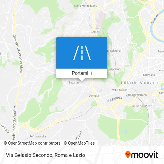 Mappa Via Gelasio Secondo