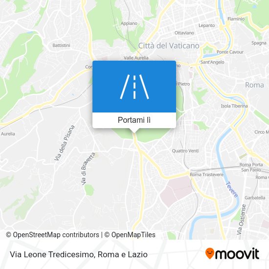 Mappa Via Leone Tredicesimo
