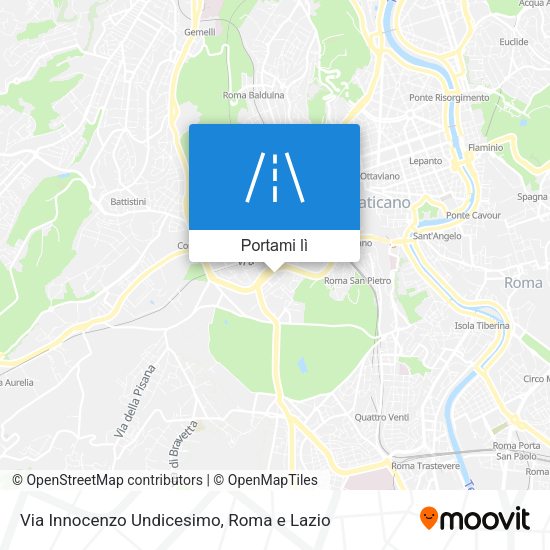 Mappa Via Innocenzo Undicesimo