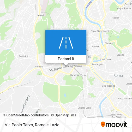 Mappa Via Paolo Terzo