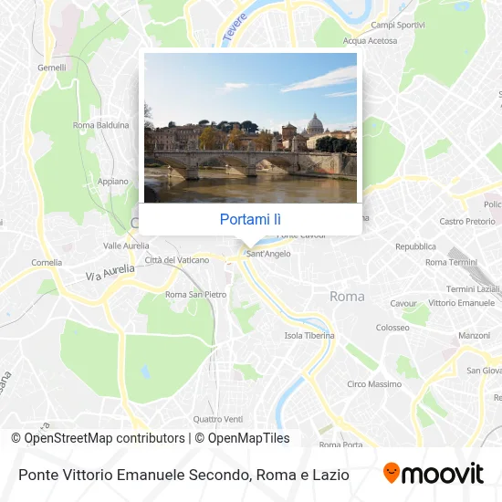 Mappa Ponte Vittorio Emanuele Secondo