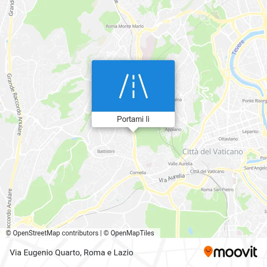 Mappa Via Eugenio Quarto