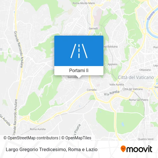 Mappa Largo Gregorio Tredicesimo