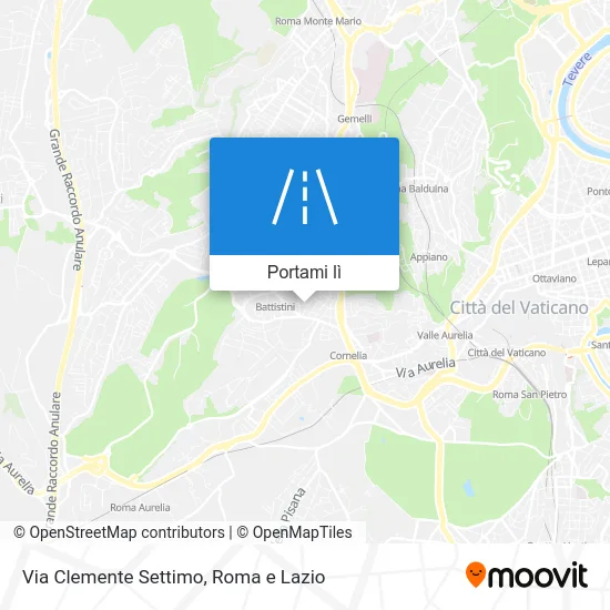 Mappa Via Clemente Settimo