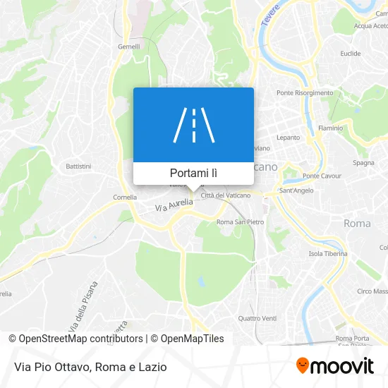 Mappa Via Pio Ottavo