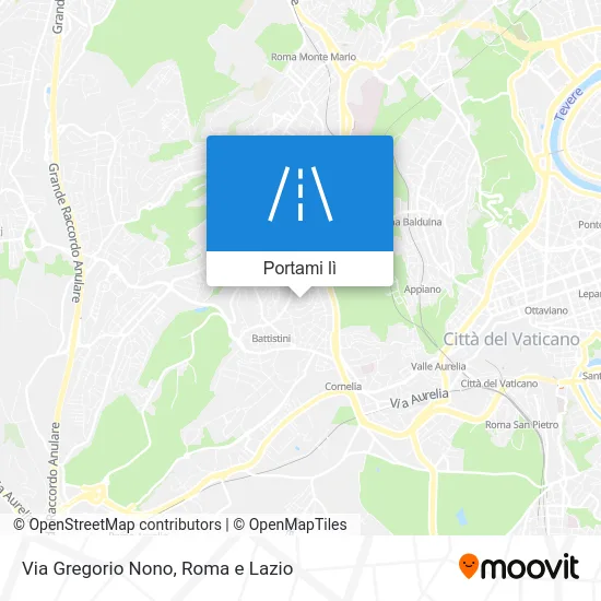 Mappa Via Gregorio Nono