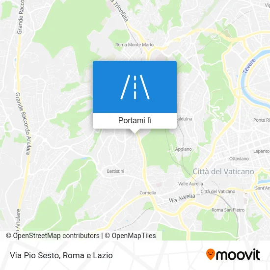 Mappa Via Pio Sesto