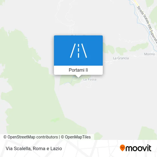 Mappa Via Scalella