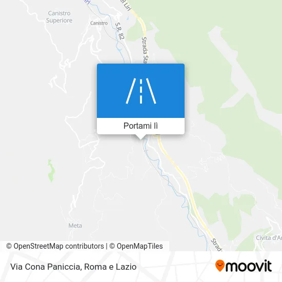 Mappa Via Cona Paniccia