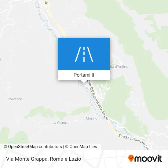 Mappa Via Monte Grappa