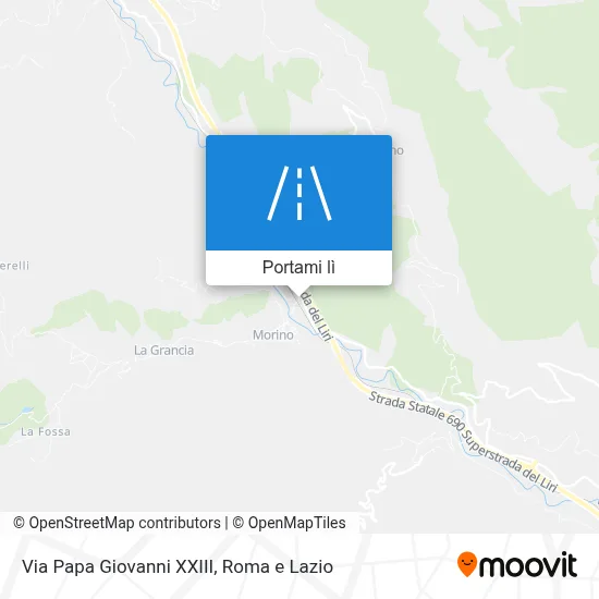 Mappa Via Papa Giovanni XXIII