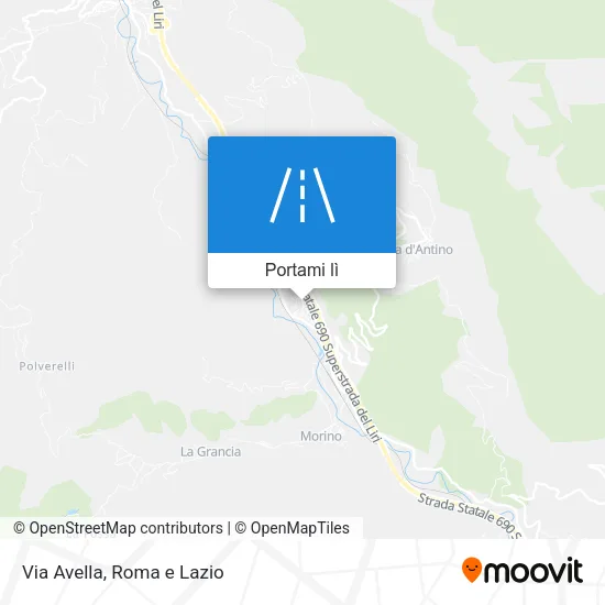 Mappa Via Avella