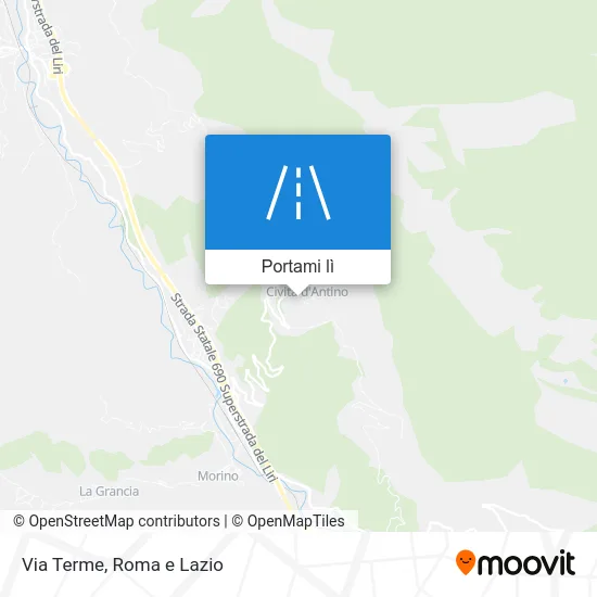 Mappa Via Terme