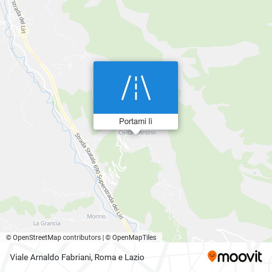 Mappa Viale Arnaldo Fabriani