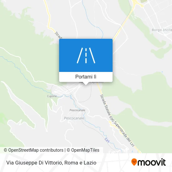 Mappa Via Giuseppe Di Vittorio