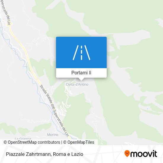 Mappa Piazzale Zahrtmann