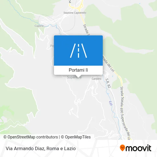 Mappa Via Armando Diaz