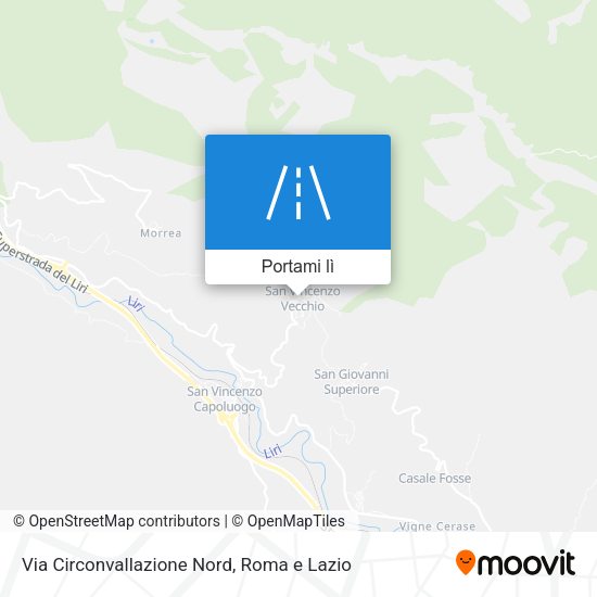 Mappa Via Circonvallazione Nord