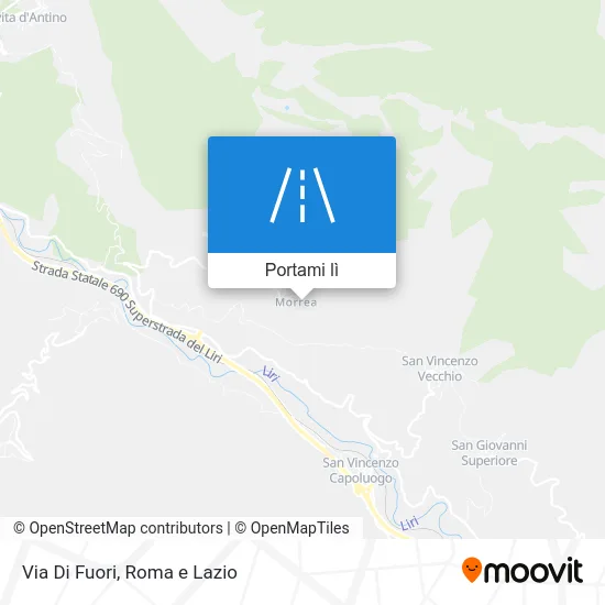 Mappa Via Di Fuori