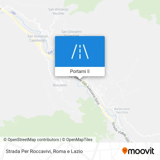 Mappa Strada Per Roccavivi