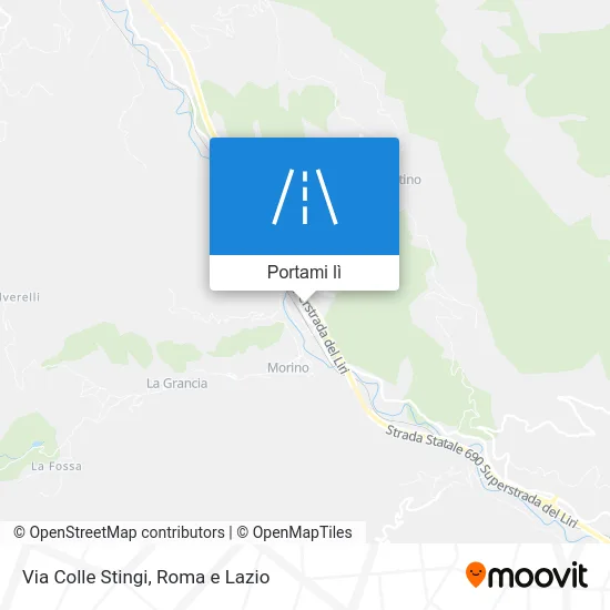 Mappa Via Colle Stingi