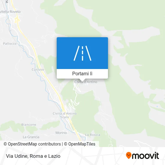 Mappa Via Udine