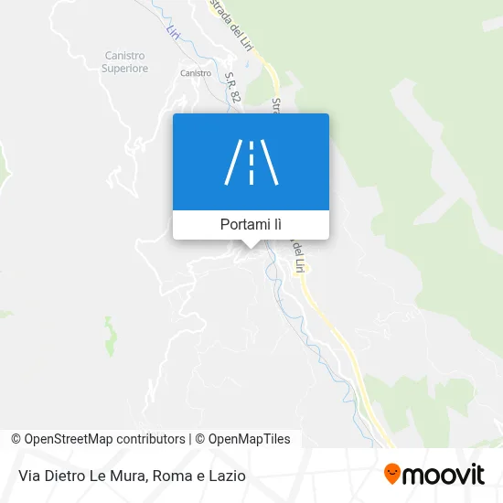 Mappa Via Dietro Le Mura