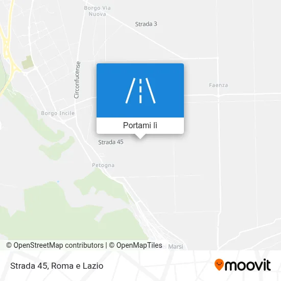 Mappa Strada 45