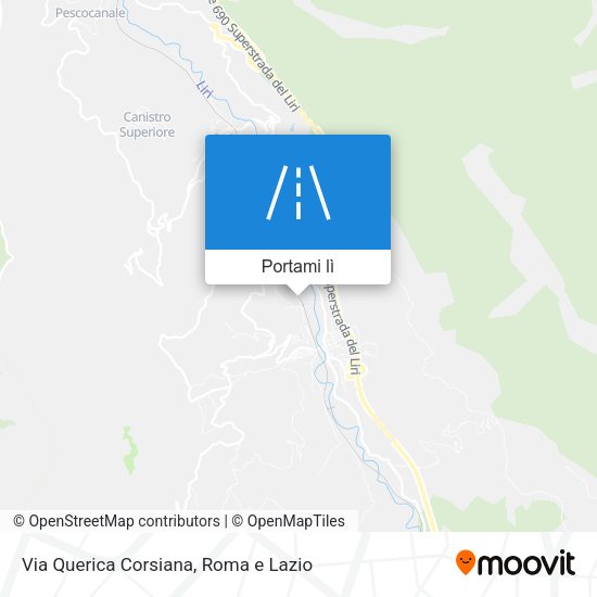 Mappa Via Querica Corsiana
