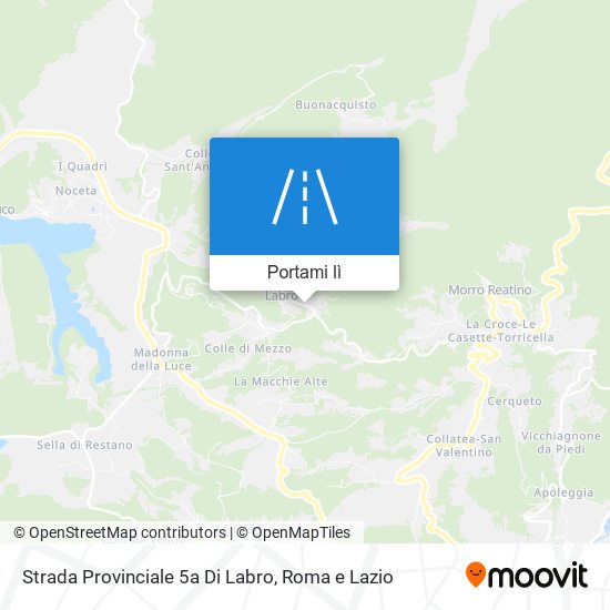 Mappa Strada Provinciale 5a Di Labro