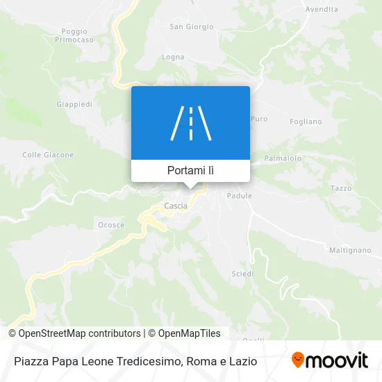 Mappa Piazza Papa Leone Tredicesimo