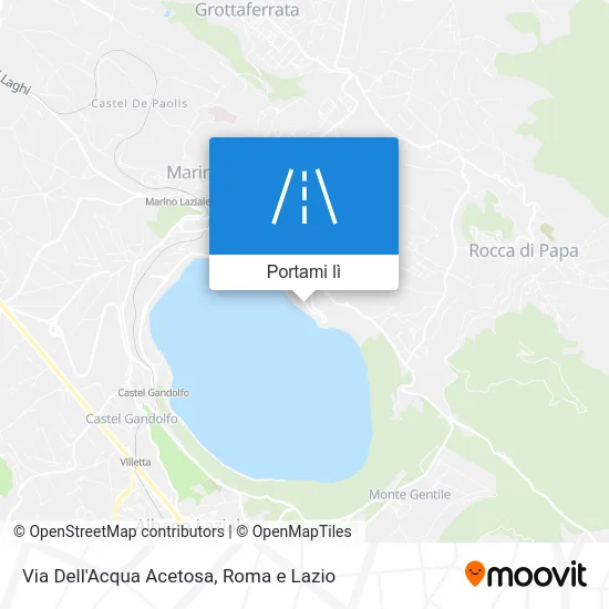 Mappa Via Dell'Acqua Acetosa