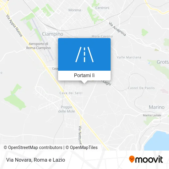 Mappa Via Novara