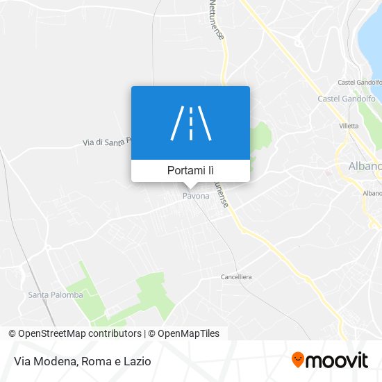 Mappa Via Modena