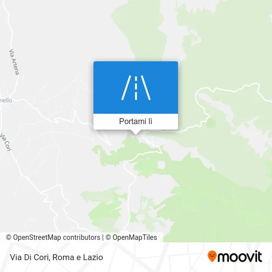 Mappa Via Di Cori